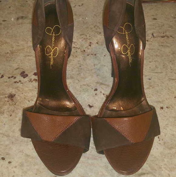 Jessica Simpson brown heels