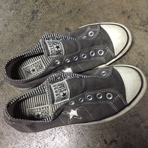 Grey and White Converse