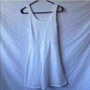 White skater dress