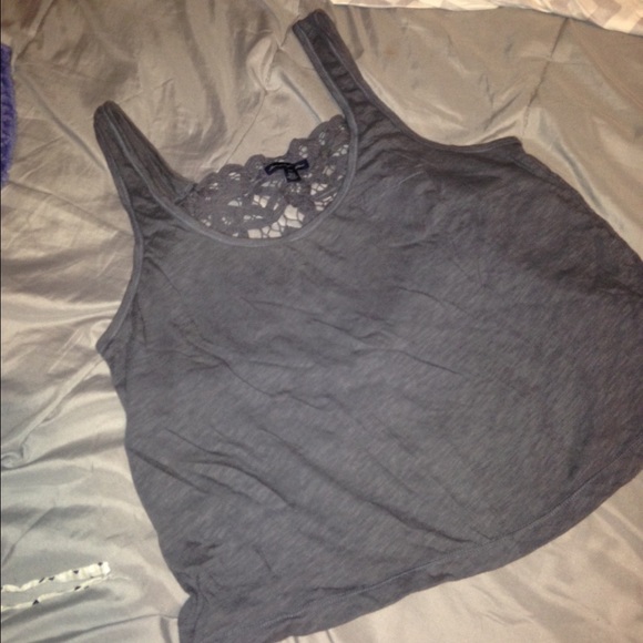 AE Grey cropped pocket tank BUNDLE!! - Picture 1 of 4