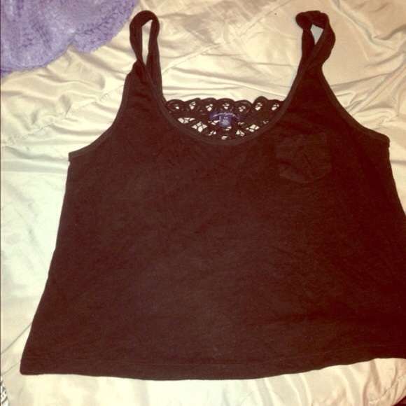 AE Grey cropped pocket tank BUNDLE!! - Picture 3 of 4