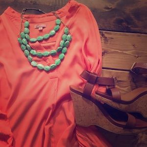 Beautiful Coral Gap Blouse