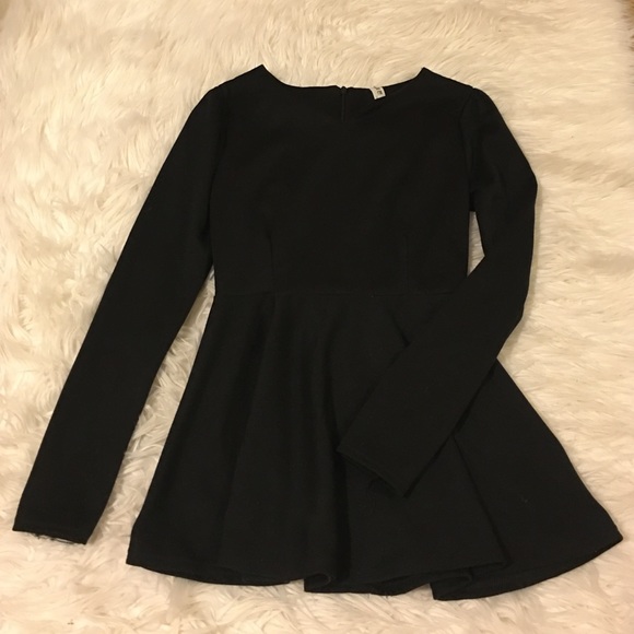 Black peplum top - Picture 1 of 1
