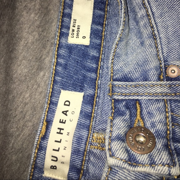 Bullhead low rise denim shorts