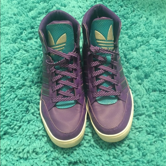 Womens Purple & Teal High Tops