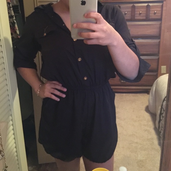 Adorable black Romper