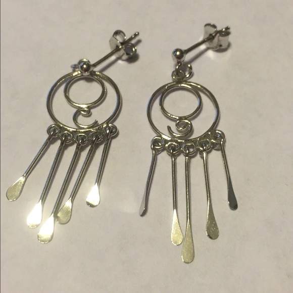 Sterling Dream Catcher Earrings.