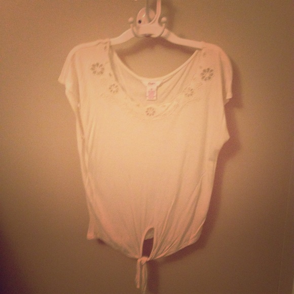 Candie's floral detail top