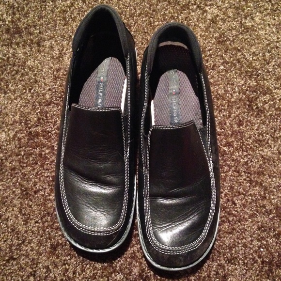 Black Tommy Hilfiger loafer
