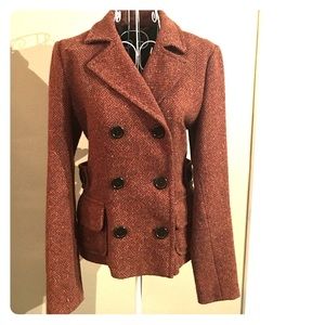 Tweed pea coat