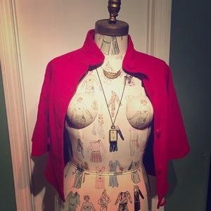 "Dreamy" Red Cape Coat