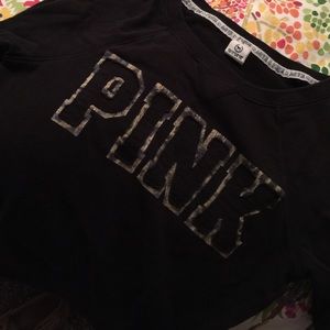 Women's Victoria Secret Pink boat neck sweatshirt