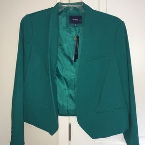 NWT Eloquii Crop Teal Blazer