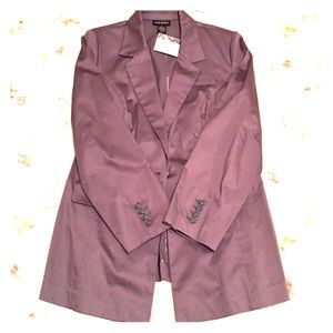 Gray One Button Blazer by Lane Bryant