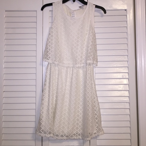 White Polkadot Dress