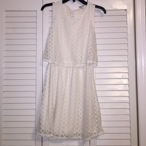 White Polkadot Dress