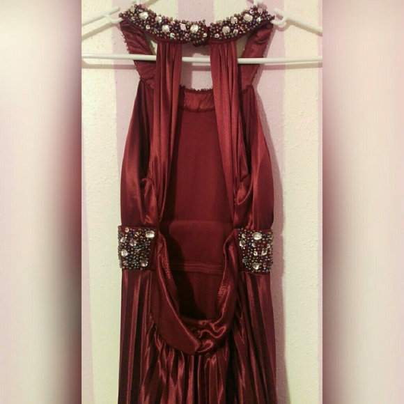 Pleated Formal Gown - Picture 3 of 4