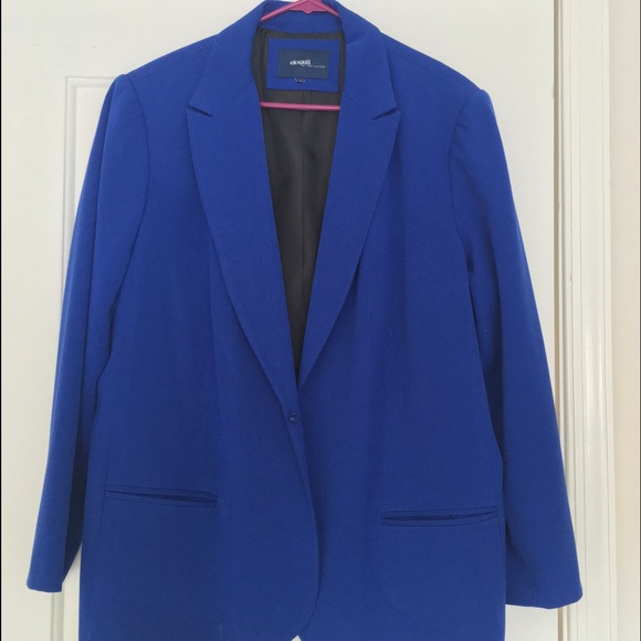 Eloquii blue women's blazer