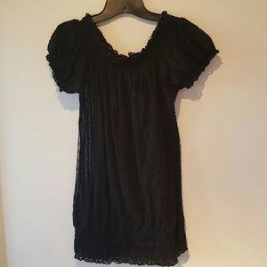 Black lace top