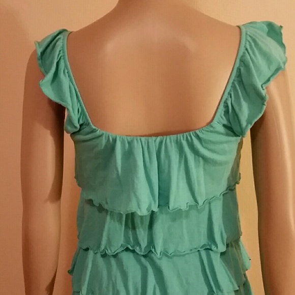 Express sky blue ruffle top - Picture 4 of 4
