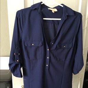 Skies are Blue Button Down