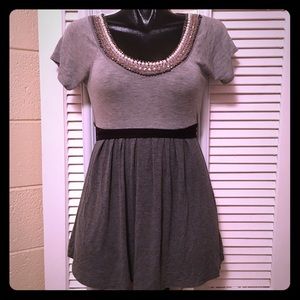 Beaded Baby Doll Dress