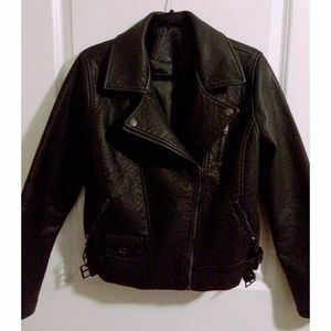 Faux leather jacket