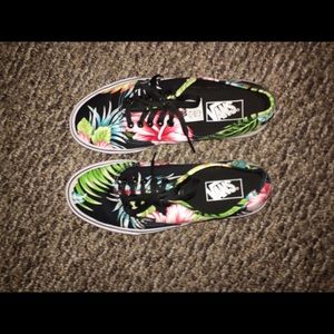 Hawaiian print vans