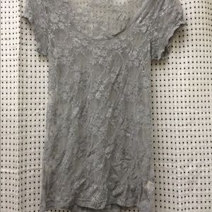 Grey lace shirt