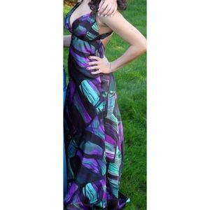 Silk prom dress