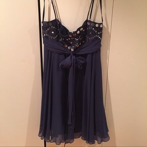 Blue sequin BCBG Dress