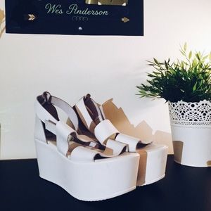 Asos White Platform Sandals
