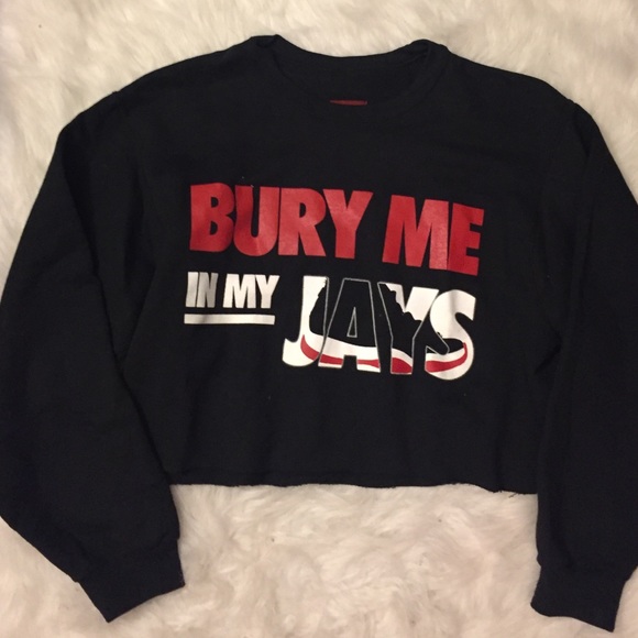 Crop Hoodie Bred Jordan