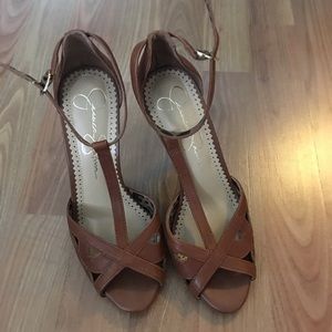 Like new Jessica Simpson open toe heels