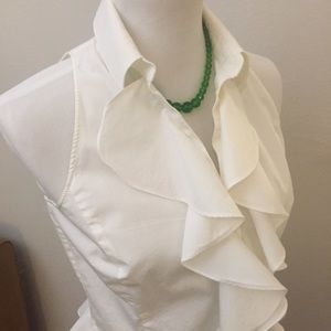 🎉 HP 🎉 Ralph Lauren Sleeveless Ruffle Peplum Top