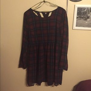Plaid Babydoll dress