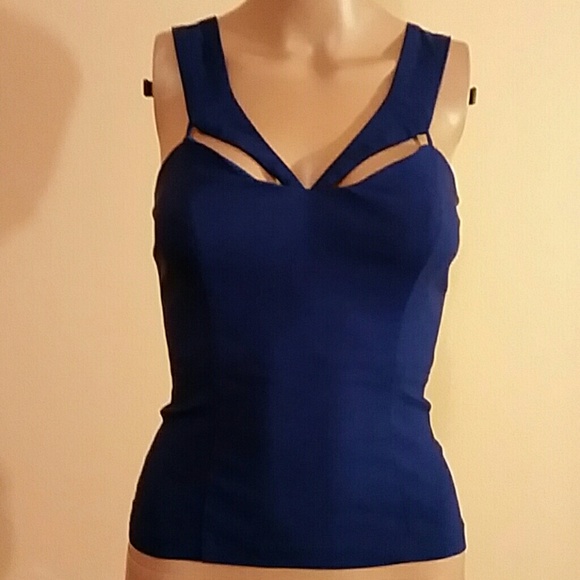 Ally electric blue top