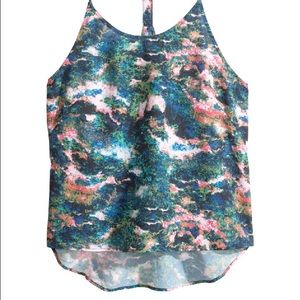 H&M Tops - NEW H&M summer paint print high-low tank H&M Tops - NEW H&M summer paint print high-low tank