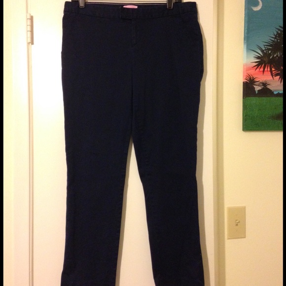Lilly Pulitzer Elaina Cigarette Pant Navy