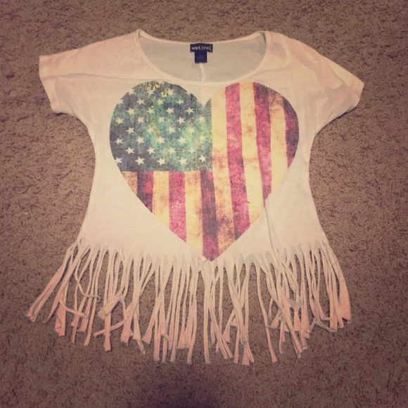 Wet seal crop top