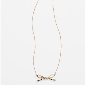 Kate Spade 'skinny mini' long bow pendant necklace