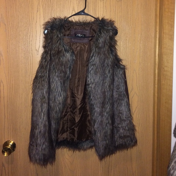 Faux fur vest