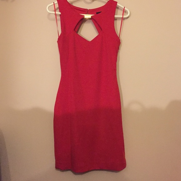 Asos red bodycon dress