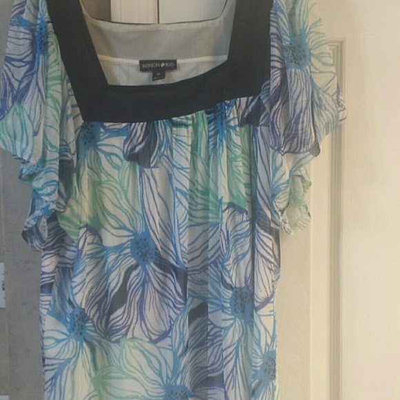 Blouse sheer but lined