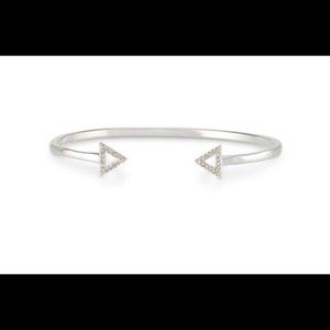 Stella and Dot Pave Silver Arrow Cuff