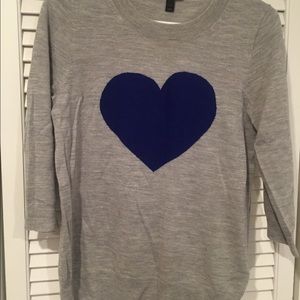 Jcrew tippi heart sweater