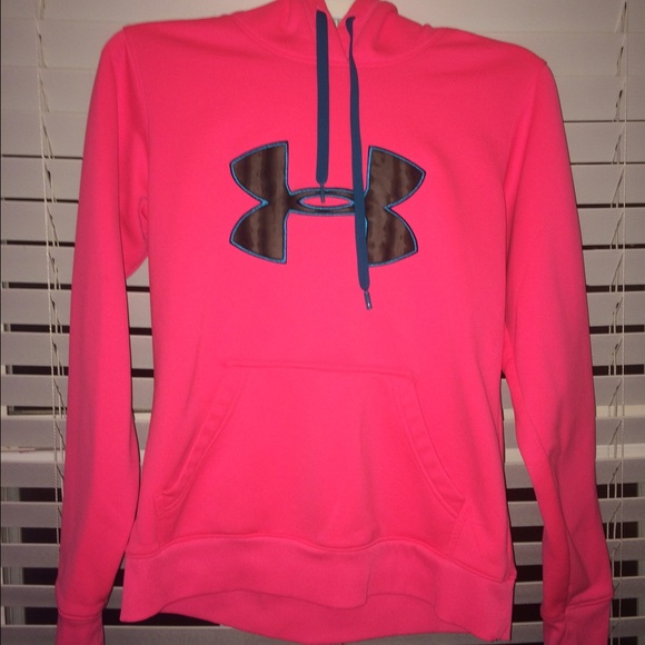 Small bright pink Under Armour UA Storm sweatshirt