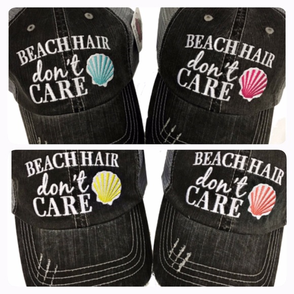 PRICE DROP💟Beach Hair Don't Care trucker hat cap