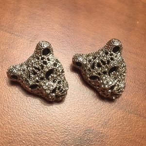 Jaguar head earrings