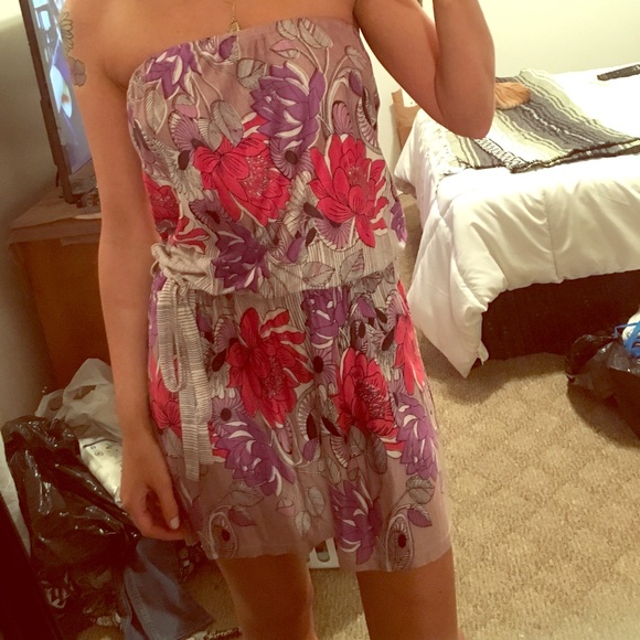 Strapless dress or long top! Stretchy material